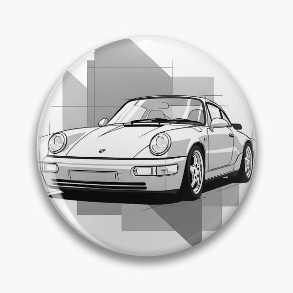 Item preview, Porsche 911 (964) Technical Art Poster Sketch designed and sold by Motorline44.