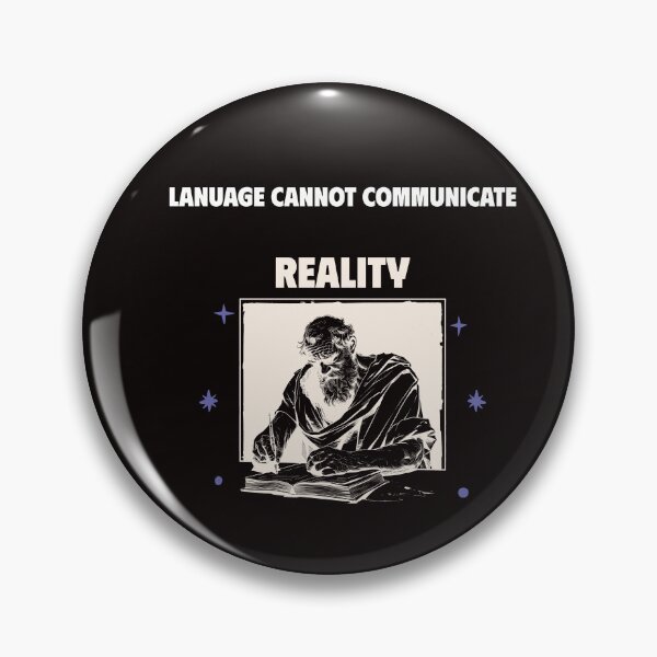 Item preview, Philosopher Quote Shirt – “Language Cannot Communicate Reality” Graphic Tee designed and sold by Gerontar.