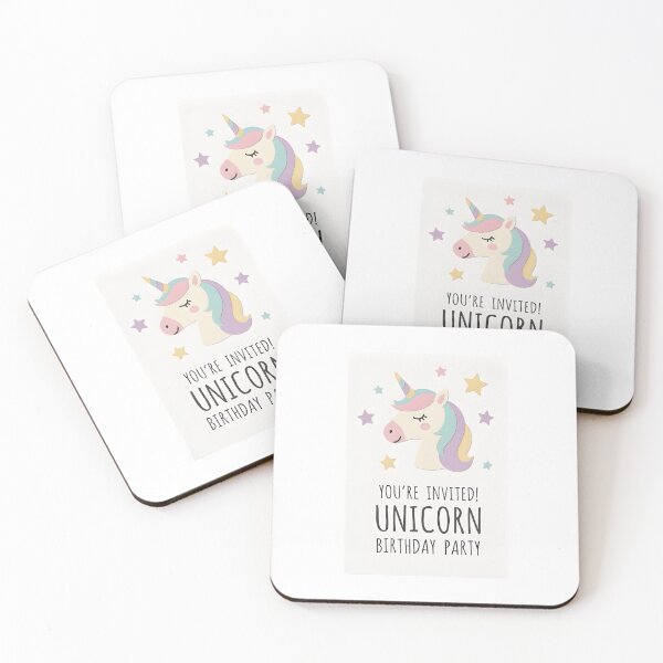 Item preview, Whimsical unicorn invitation for magical birthday celebration designed and sold by Creative88Art.