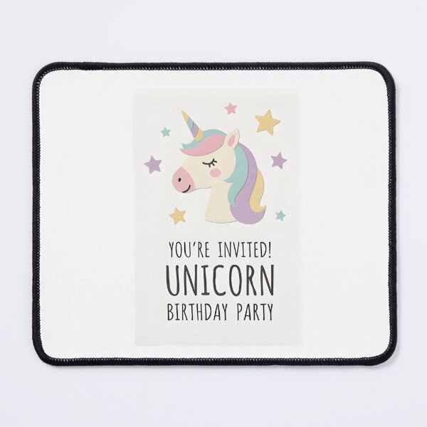 Item preview, Whimsical unicorn invitation for magical birthday celebration designed and sold by Creative88Art.