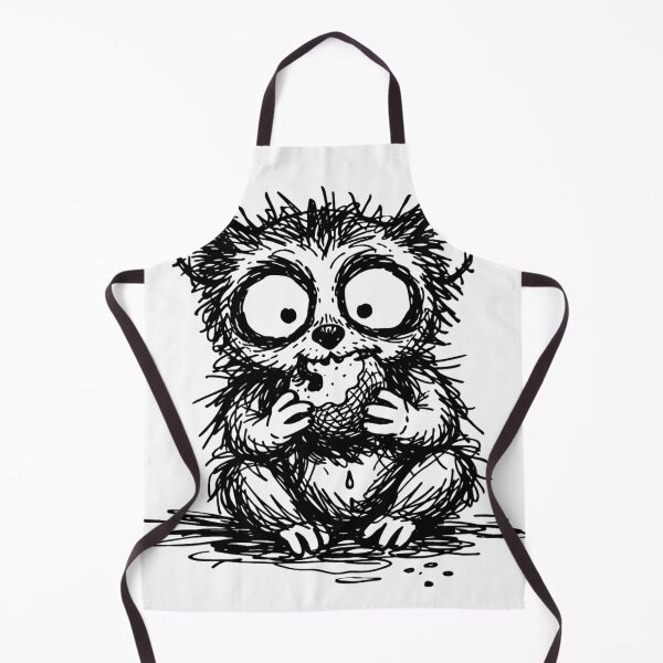 Item preview, Cute Loris Eating Fruit – Funny Scribble Doodle Animal designed and sold by DrizzyV.