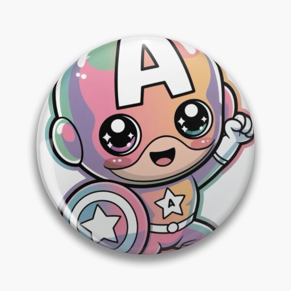 Item preview, Cute Patriotic Shield Hero – Kawaii Chibi Super Soldier designed and sold by Dospart.