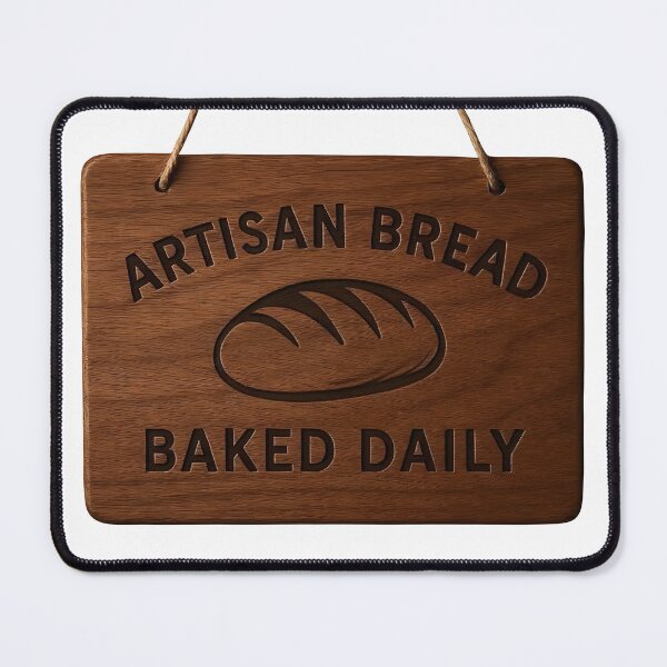 Item preview, Artisan bread sign with freshly baked daily message designed and sold by Creative88Art.