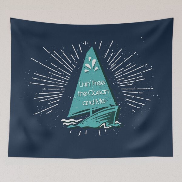 Item preview, Livin' Free the Ocean and Me designed and sold by ParrotHeadSwag.
