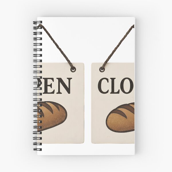Item preview, Open and closed signs with bread illustrations for bakery or restaurant designed and sold by Creative88Art.