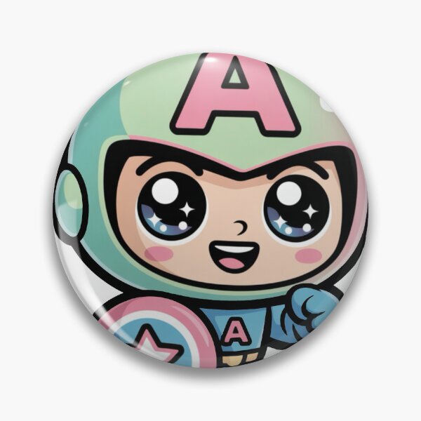 Item preview, Cute Patriotic Shield Hero – Kawaii Chibi Super Soldier designed and sold by Dospart.