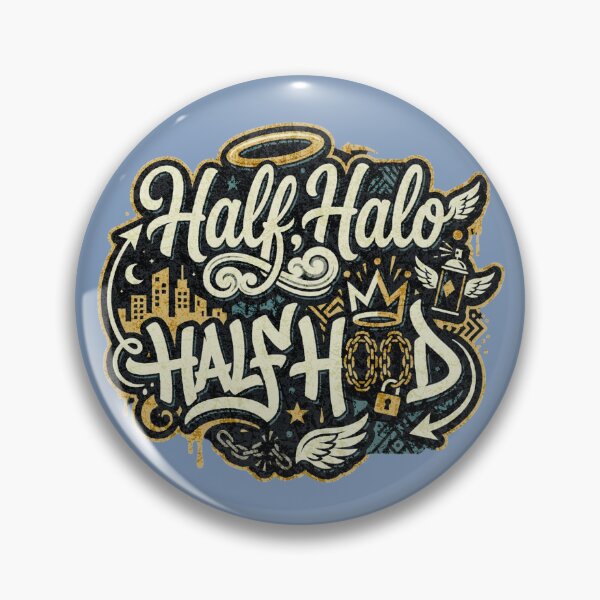 Item preview, Half Halo Half Hood - Funny Saying Gift | Sarcastic Quote designed and sold by OctGaveAParty.