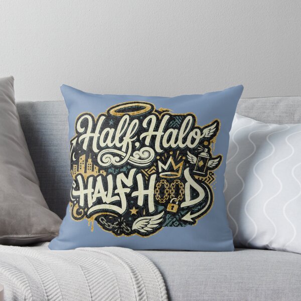 Item preview, Half Halo Half Hood - Funny Saying Gift | Sarcastic Quote designed and sold by OctGaveAParty.