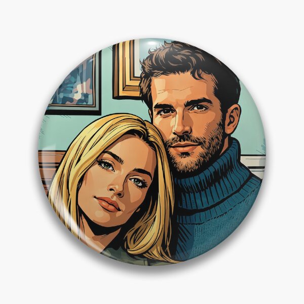 Item preview, Sarah Pidgeon and Paul Anthony Kelly from Love Story (fan art) designed and sold by PopCultureAndStuff.