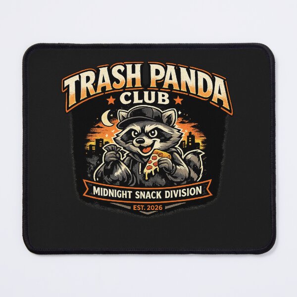 Item preview, Trash Panda Club Midnight Snack Division Funny Raccoon T-Shirt designed and sold by ZEBBEDE - Minimal Streetwear .