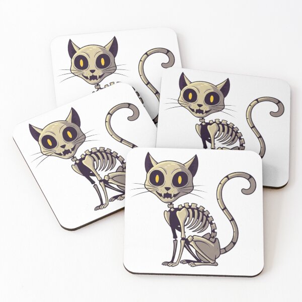 Item preview, Funny Bones: Cartoon Skeleton Cat Illustration designed and sold by Tw1nsAIArt.