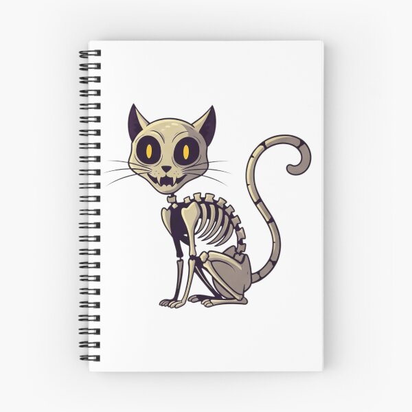 Item preview, Funny Bones: Cartoon Skeleton Cat Illustration designed and sold by Tw1nsAIArt.