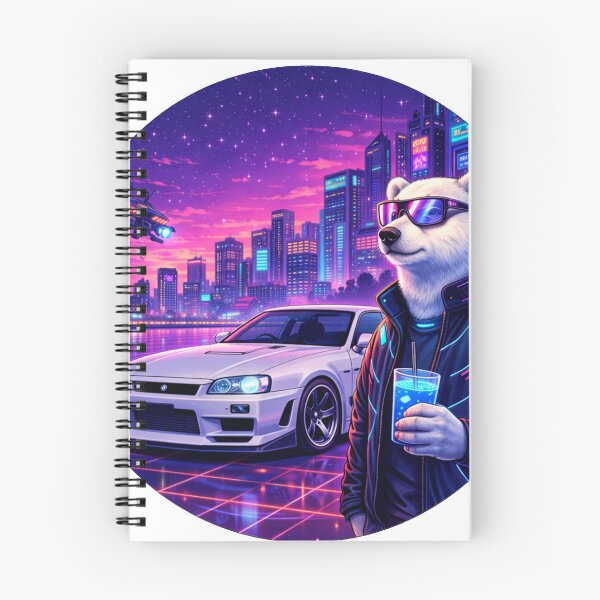 Item preview, Cyber Bear in a Neon Future designed and sold by ELmestka.