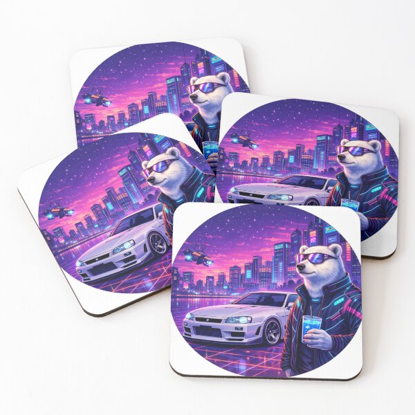 Item preview, Cyber Bear in a Neon Future designed and sold by ELmestka.