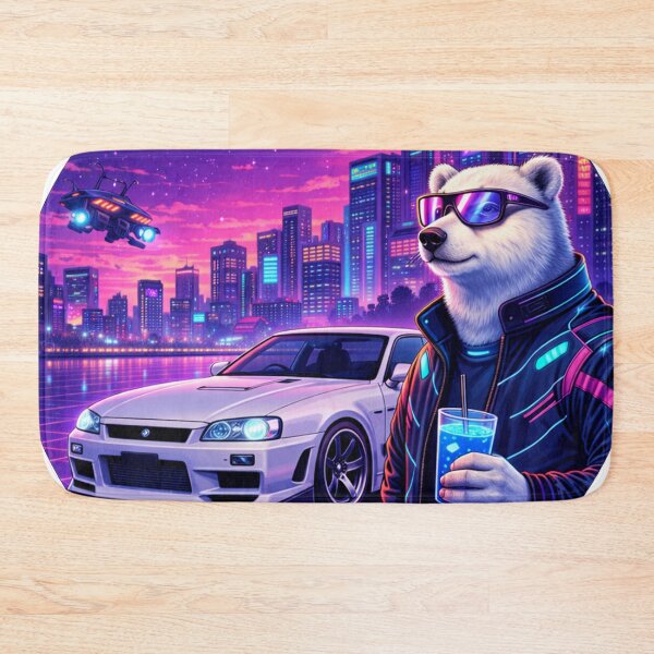 Item preview, Cyber Bear in a Neon Future designed and sold by ELmestka.