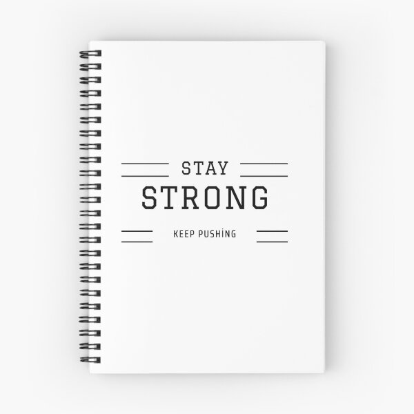 Item preview, Stay Strong Keep Pushing - Motivational Athletic Typography designed and sold by birleşik zevkler.