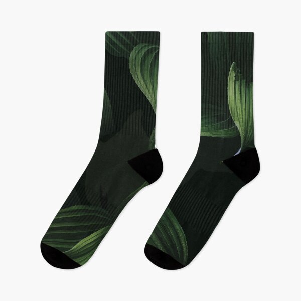 Item preview, Dark Green Leaf Pattern on Black designed and sold by Arturo Daniel Garcia Palomo.