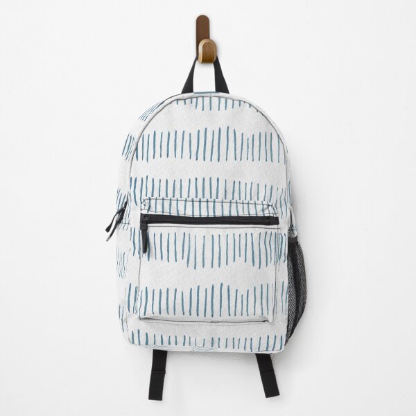 Item preview, Hand-Drawn Blue Stripe Pattern - Minimal Modern Line Design on Soft White designed and sold by CMF Designs.