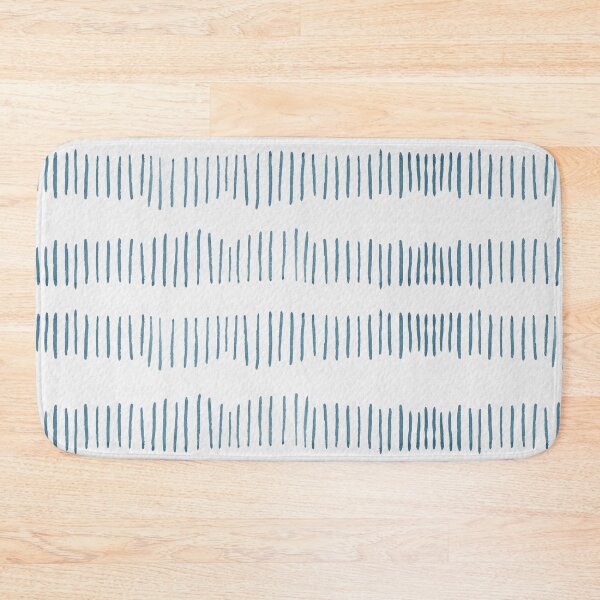 Item preview, Hand-Drawn Blue Stripe Pattern - Minimal Modern Line Design on Soft White designed and sold by CMF Designs.
