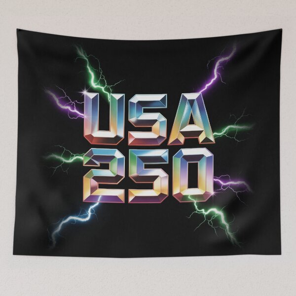 Artikelvorschau, USA 250 Holographic Chrome Futuristic Design entworfen und verkauft von cabana.space.