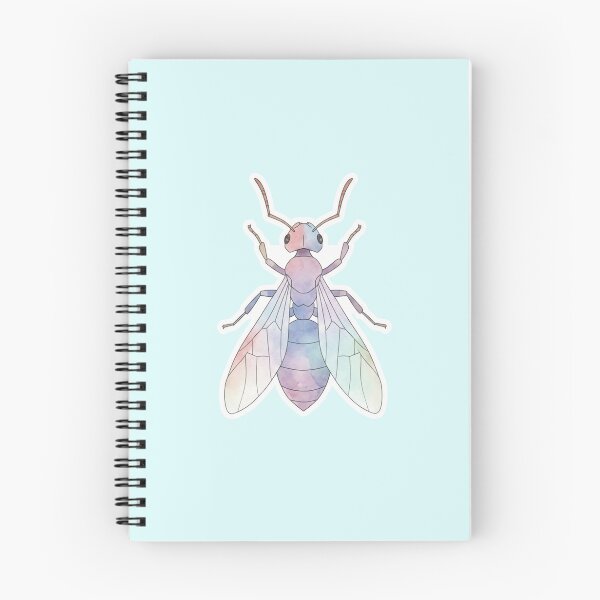 Item preview, Watercolor Queen Ant – Pastel Aesthetic Sticker for Nature Lovers designed and sold by bsbd-action.