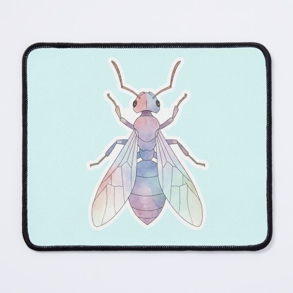 Item preview, Watercolor Queen Ant – Pastel Aesthetic Sticker for Nature Lovers designed and sold by bsbd-action.
