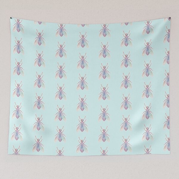 Item preview, Watercolor Queen Ant – Pastel Aesthetic Sticker for Nature Lovers designed and sold by bsbd-action.