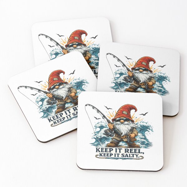 Item preview, Keep It Reel, Keep It Salty – Cool Fishing Gnome Coastal Design designed and sold by SaltyLinesOut.