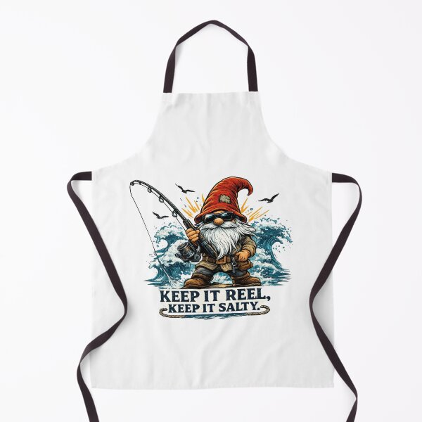 Item preview, Keep It Reel, Keep It Salty – Cool Fishing Gnome Coastal Design designed and sold by SaltyLinesOut.