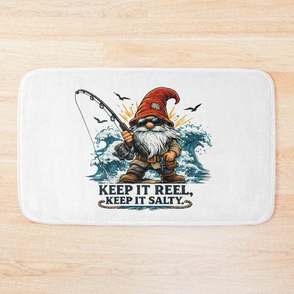 Item preview, Keep It Reel, Keep It Salty – Cool Fishing Gnome Coastal Design designed and sold by SaltyLinesOut.
