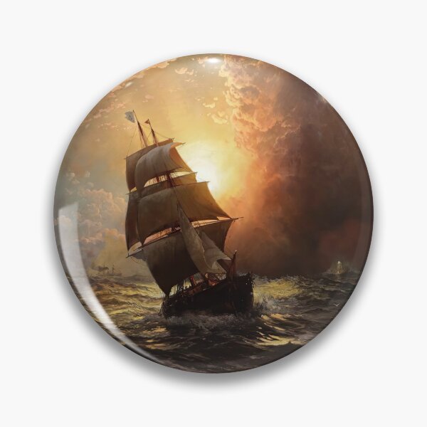 Item preview, Sailboat at stormy sea designed and sold by MorningFive.