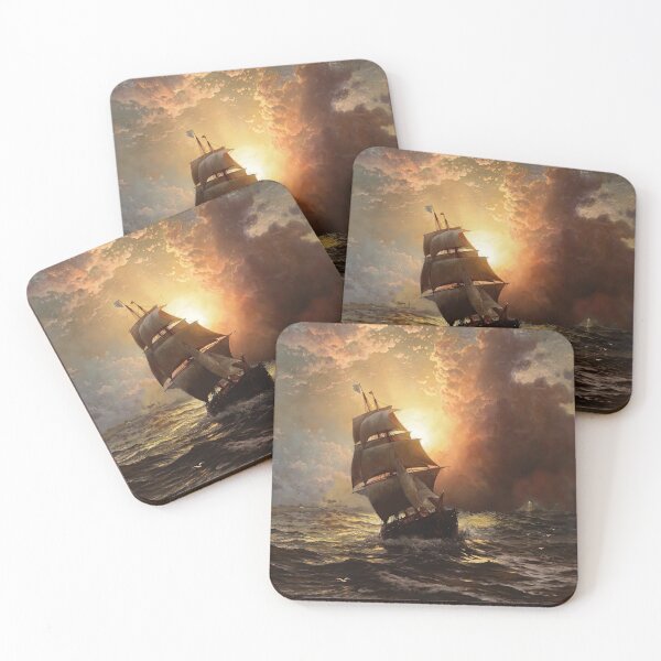 Item preview, Sailboat at stormy sea designed and sold by MorningFive.