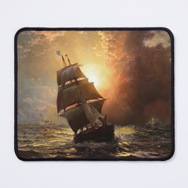 Item preview, Sailboat at stormy sea designed and sold by MorningFive.