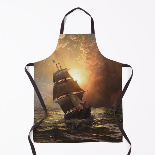 Item preview, Sailboat at stormy sea designed and sold by MorningFive.