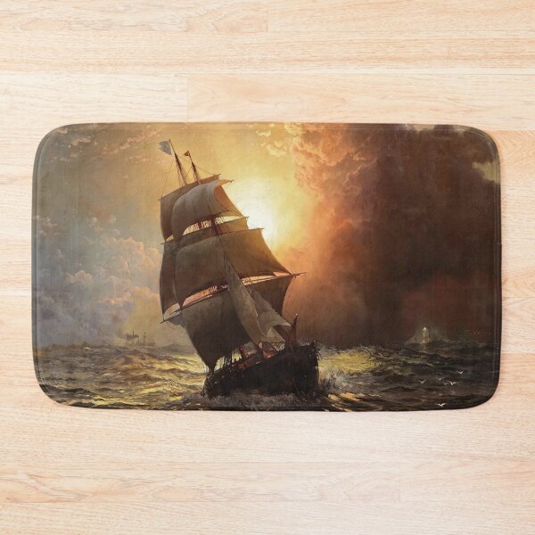 Item preview, Sailboat at stormy sea designed and sold by MorningFive.