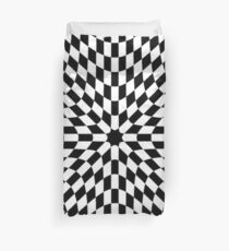 #black, #white, #chess, #checkered, #pattern, #abstract, #flag, #board Duvet Cover