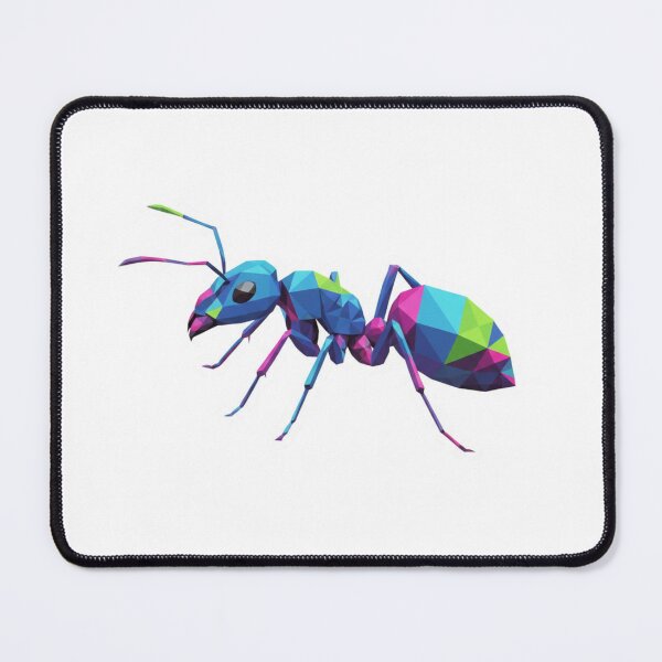 Item preview, Colorful Low Poly Ant – Modern Geometric Sticker for Digital Art Fans designed and sold by bsbd-action.