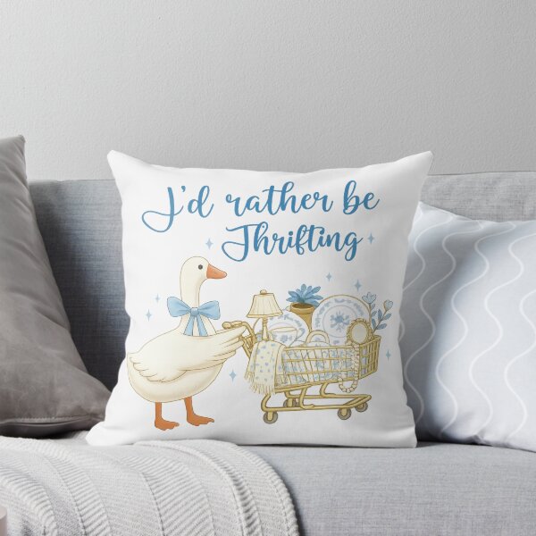 Item preview, Vintage Blue Goose I'd rather be Thrifting designed and sold by Lbeck1869.