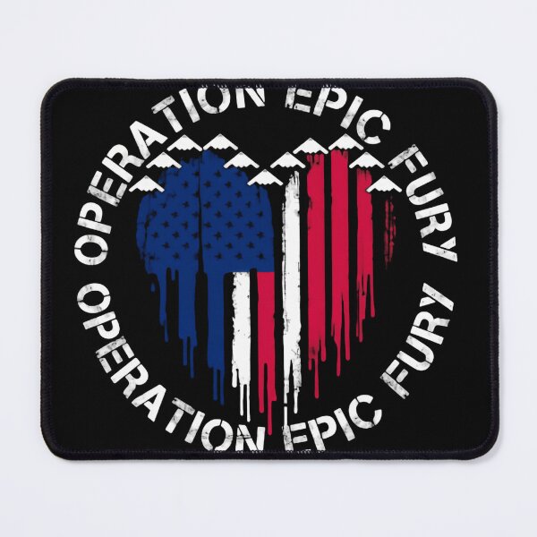 Item preview, Operation Epic Fury American Flag Warrior Heart designed and sold by SkeletonsDanger.