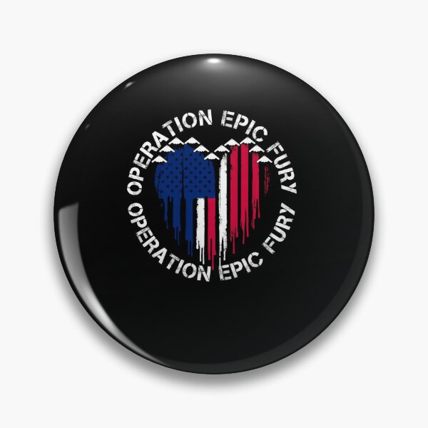 Item preview, Operation Epic Fury American Flag Warrior Heart designed and sold by SkeletonsDanger.