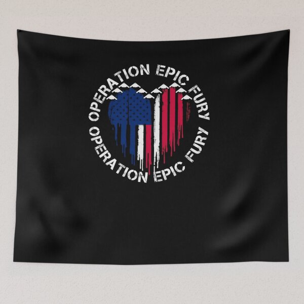 Item preview, Operation Epic Fury American Flag Warrior Heart designed and sold by SkeletonsDanger.