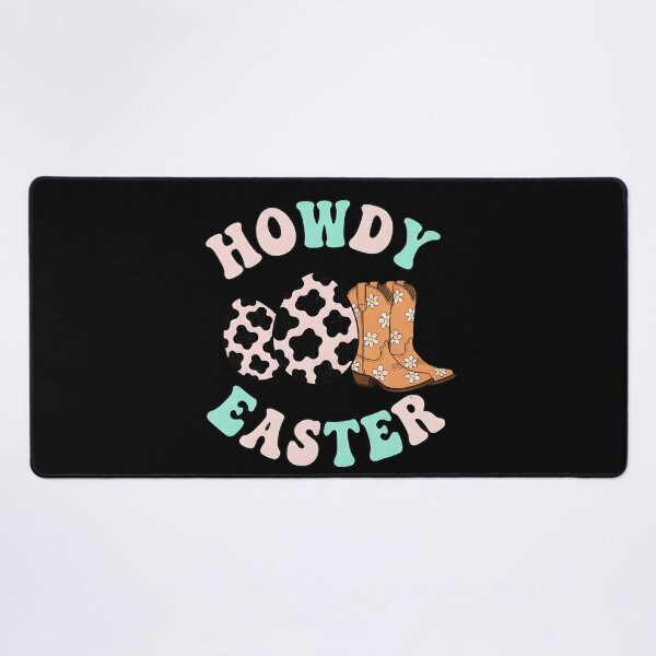Item preview, Howdy Easter Cowgirl Boots Cow Print designed and sold by KroghDs.