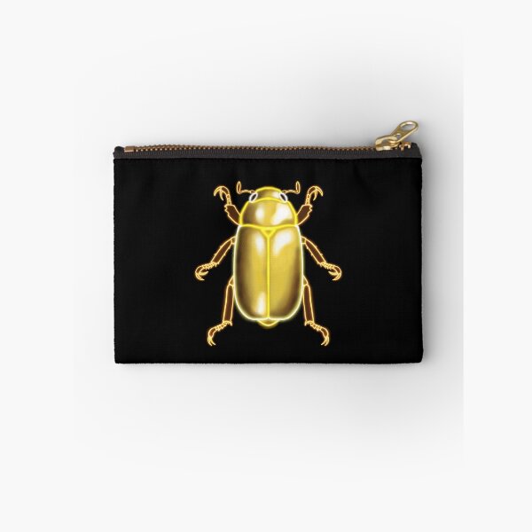 Item preview, Glowing neon golden scarab beetle (Chrysina resplendens) designed and sold by thebugladies.