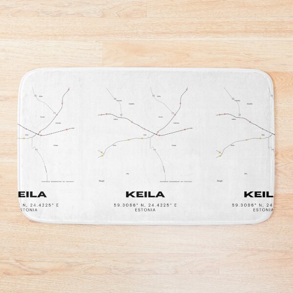 Item preview, Keila Estonia Coordinates Print | 59.3086° N 24.4225° E designed and sold by RM-Journey.