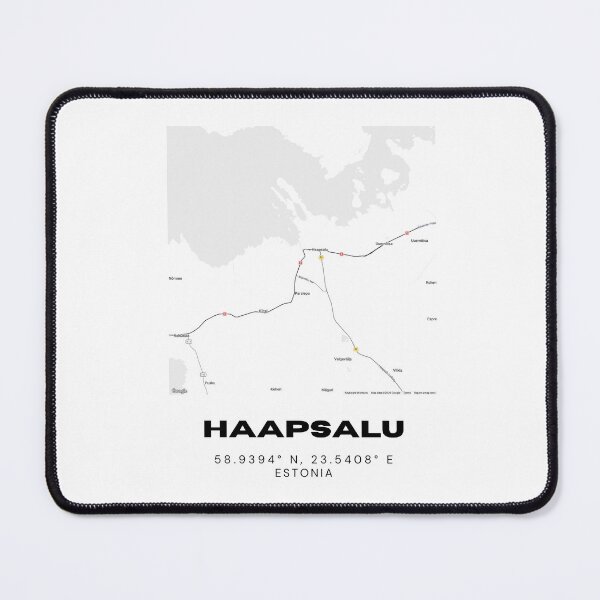 Item preview, Haapsalu Coordinates Print | 58.9394° N 23.5408° E | Estonia Wall Art designed and sold by RM-Journey.