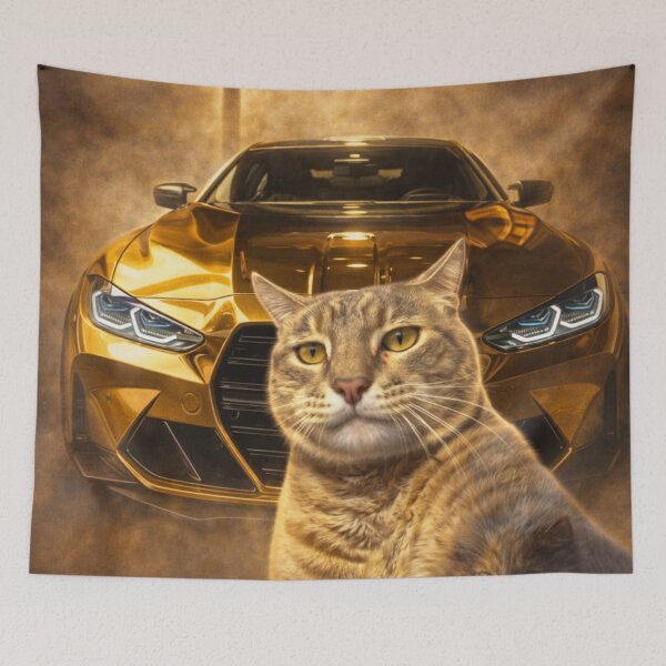 Item preview, Golden Cat Power Luxury Vibes designed and sold by EpicwaveDesigns.