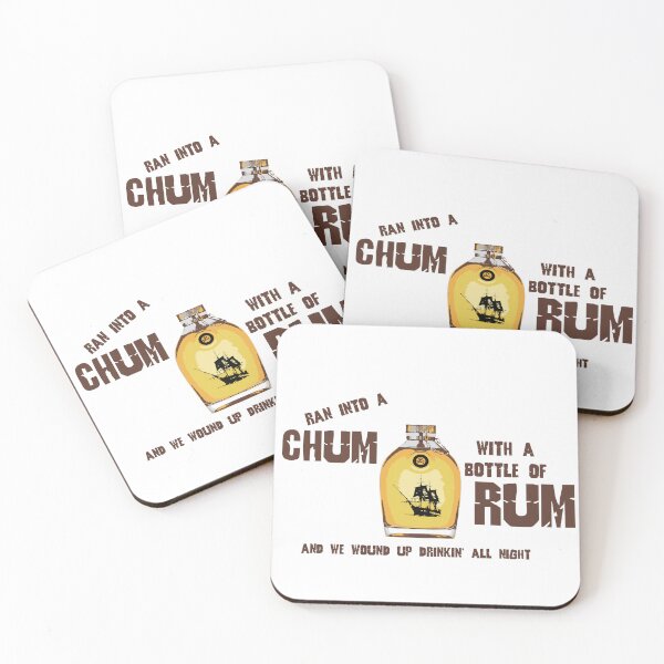 Item preview, Chum with a Bottle of Rum designed and sold by ParrotHeadSwag.