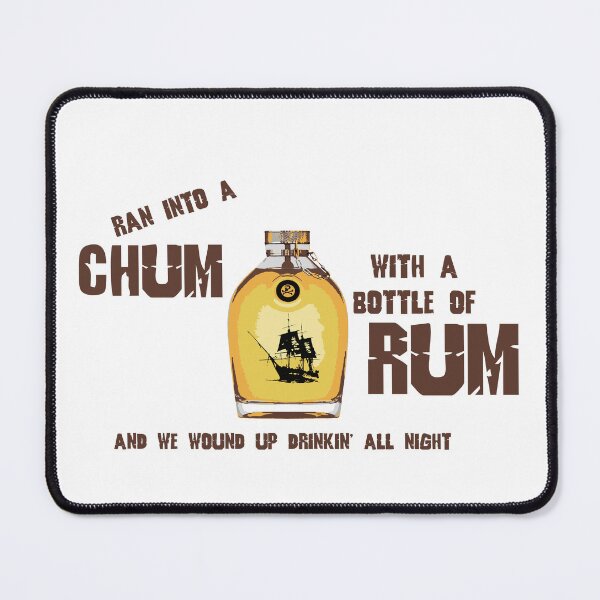 Item preview, Chum with a Bottle of Rum designed and sold by ParrotHeadSwag.