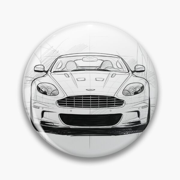 Item preview, Aston Martin DBS Sketch Poster Luxury Aston Martin Sports Car Art designed and sold by Motorline44.