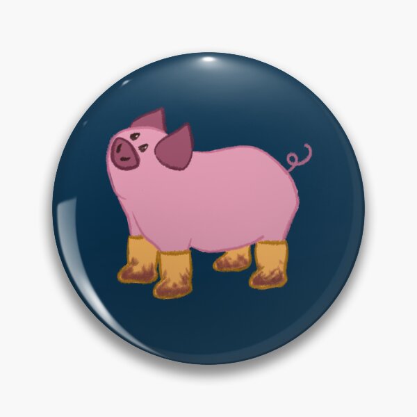 Item preview, Pig in Rainboots designed and sold by CreatedByEnvy.